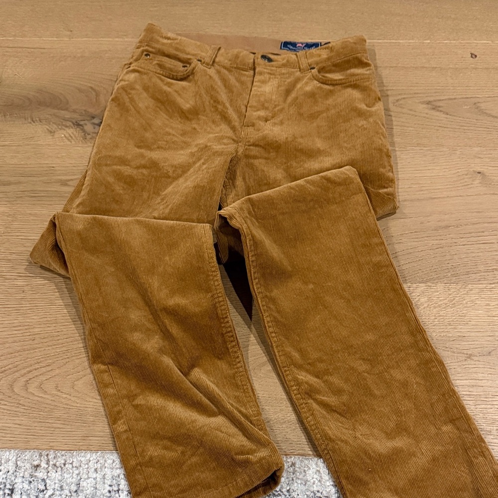 Vineyard Vines Kids Tan Corduroy Pants